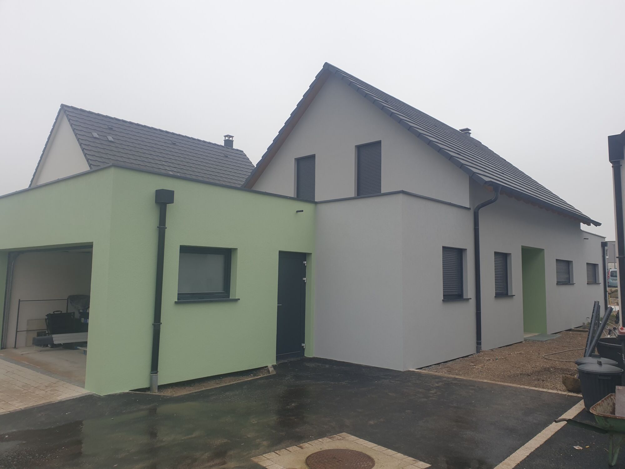 Chantier isolation ext&eacute;rieure Schirhoffen Haguenau