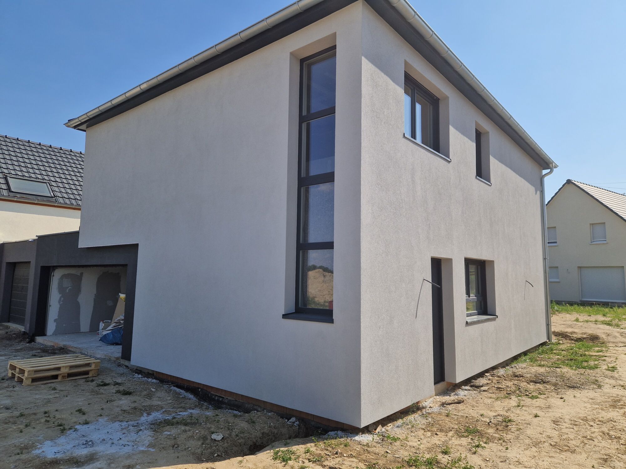 FORBATI ISOLATION CREPIS FACADE SESSENHEIM ALSACE ENTREPRISE STRASBOURG RAVALEMENT FACADE 67 57 68 88 | Forbati Chantier Isolation Thermique par l’Extérieur à Sessenheim Bischwiller